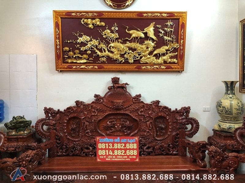 Kinh nghiệm lựa chọn bàn ghế phòng khách phù hợp với nhu cầu 12 Bộ bàn ghế rồng đỉnh