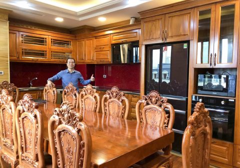 Tại sao nên mua bàn ăn bằng gỗ nguyên khối 1 Nội thất bếp gỗ tự nhiên