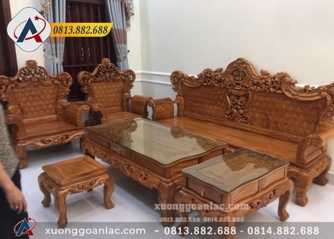 Kinh nghiệm chọn mua bàn ghế gỗ để không bị lừa 16 Bộ ghế Hoàng Gia gỗ Gõ đỏ 6 món