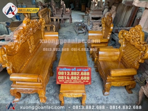 Bộ Louis hoàng gia 6 món gõ đỏ