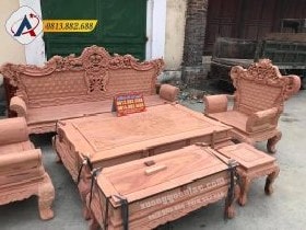 Bộ Hoàng gia 6 món gỗ hương đá