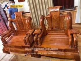 Ghế đơn cột liền vân chọn lọc cùng nhiều chi tiết trạm đục tinh tế