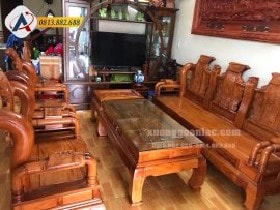 Bộ Tần Thủy Hoàng 6 món cao cấp gỗ hương đá
