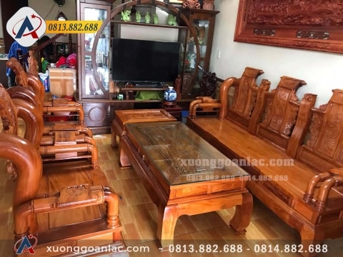 Bộ Tần Thủy Hoàng 6 món cao cấp gỗ hương đá