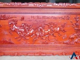 Tranh mã đáo thành công hương nam phi 107cm