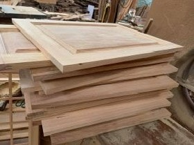 Tủ bếp gỗ Gõ Đỏ nhà bác Nam ở Gia Lâm - Hà Nội 6 cánh tủ bếp gõ đỏ