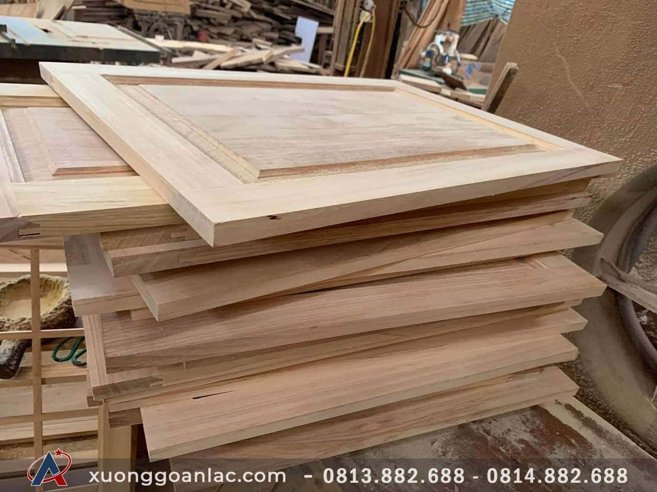Tủ bếp gỗ Gõ Đỏ nhà bác Nam ở Gia Lâm - Hà Nội 13 cánh tủ bếp gõ đỏ