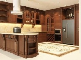 Tủ bếp gỗ gõ đỏ 13 Hoàn thiện bộ tủ bếp nhà anh Tùng ở Bắc Giang