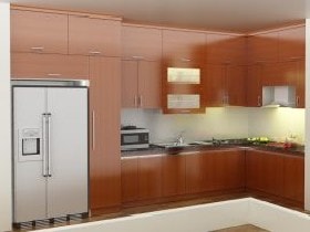 Báo giá tủ bếp gỗ MDF lõi xanh chống ẩm 10 Tủ bếp gỗ xanh chống ẩm chị Hà ở Hà Đông