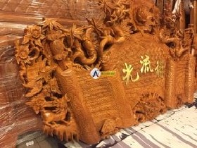 Họa tiết rồng và trúc cách điệu lông với nhau