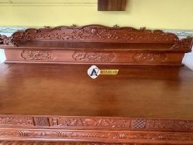 Sập thờ tứ linh gỗ gõ đỏ chân 26cm 16 Mặt bàn thờ lớn