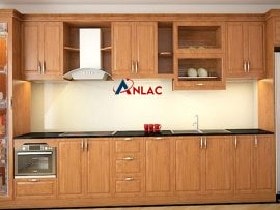 Báo giá tủ bếp gỗ sồi Mỹ 22 Hoàn thiện bộ tủ bếp của anh Hùng ở Gia Lâm Hà Nội