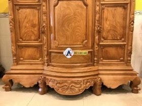 Tủ thờ trơn gỗ gõ đỏ 11 khuông tranh tủ thờ chọn vân đẹp