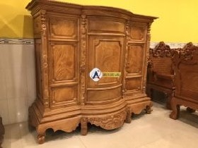 phần bụng giữa tủ thờ nồi ra