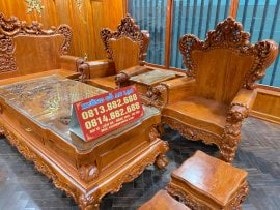 Tay vịn nguyên khối nguyên vân gỗ tự nhiên chắc chắn