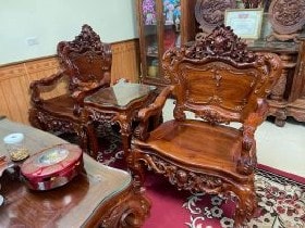 Hai ghế đơn bộ hoàng gia