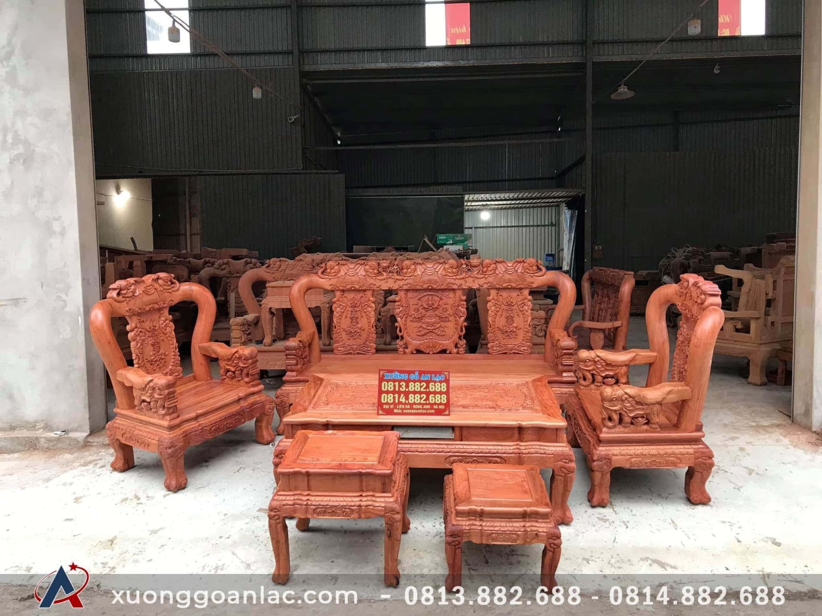 Kinh nghiệm lựa chọn bàn ghế phòng khách phù hợp với nhu cầu 24 Bộ minh quốc voi gỗ hương đá hàng vip