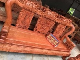 Vách đoản bộ minh quốc voi gỗ hương đá vách đục kỹ