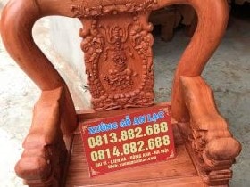 Ghế đơn bộ minh quốc voi gỗ hương đá