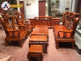 Bộ quốc đào gỗ lim cột 10 hàng 6 món