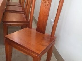Ghế ăn chữ thọ gỗ Gõ Đỏ Pachy 21 Ghế ăn chữ thọ gỗ Gõ Đỏ nhìn nghiêng