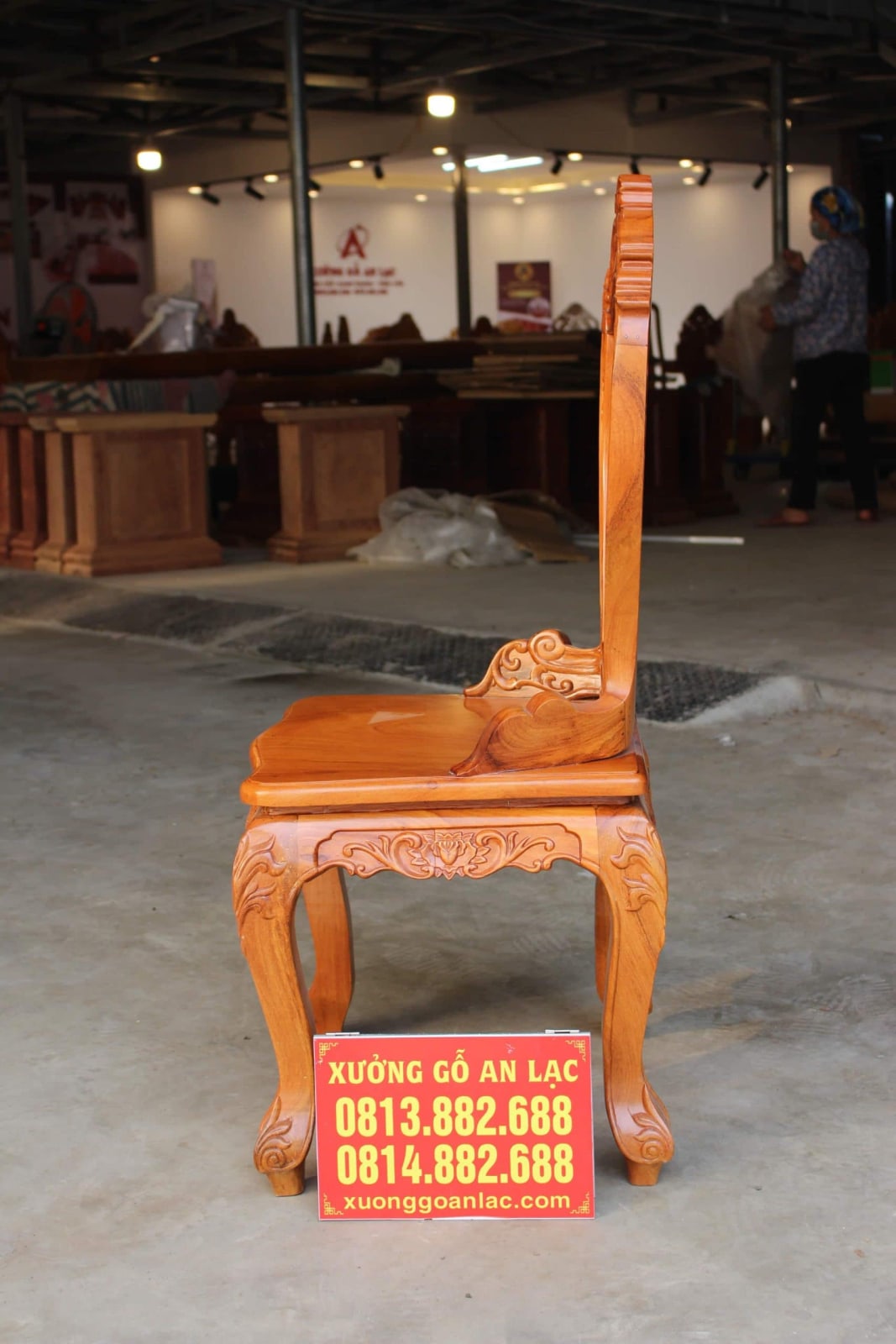 Ghế ăn hoa lá tây tựa cong có tay 8 ghế louis hoa la tây có tay