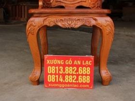 Ghế ăn hoa lá tây tựa cong có tay 15 ghế louis hoa la tây có tay