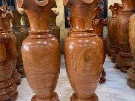 Lộc bình gỗ hương đỏ