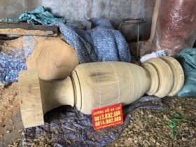 Cặp Lục Bình 180x54cm gỗ Cẩm Vàng của anh Hùng ở Bắc Giang 11 QUá trình làm mộc Lục Bình gỗ Cẩm Vàng
