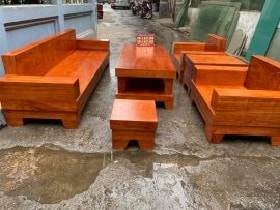 Sofa Hiện Đại Gỗ Hương Đá