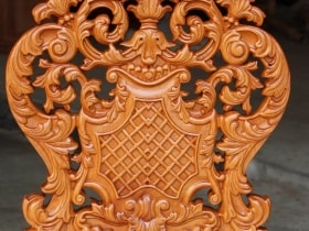 ghế louis hoàng gia vip tựa cong