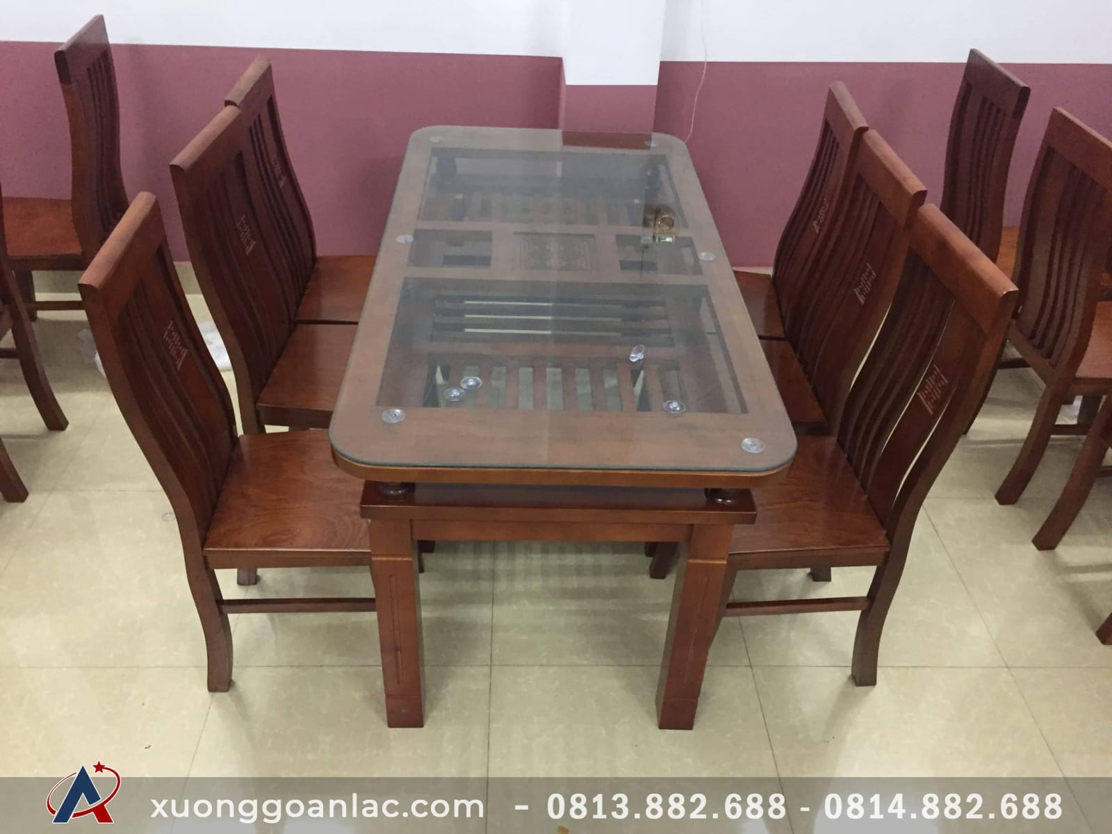 Bộ bàn ăn 2 tầng 6 ghế gỗ xoan hàng đặt của Nhà hàng Nam Phương (Điện Biên) 23 Mẫu bàn ăn gỗ xoan 2 tầng là lựa chọn tốt dành cho khách hàng với những ưu điểm nổi bật và cực kỳ hấp dẫn mà bạn không thể bỏ qua khi tìm hiểu và chọn lựa.