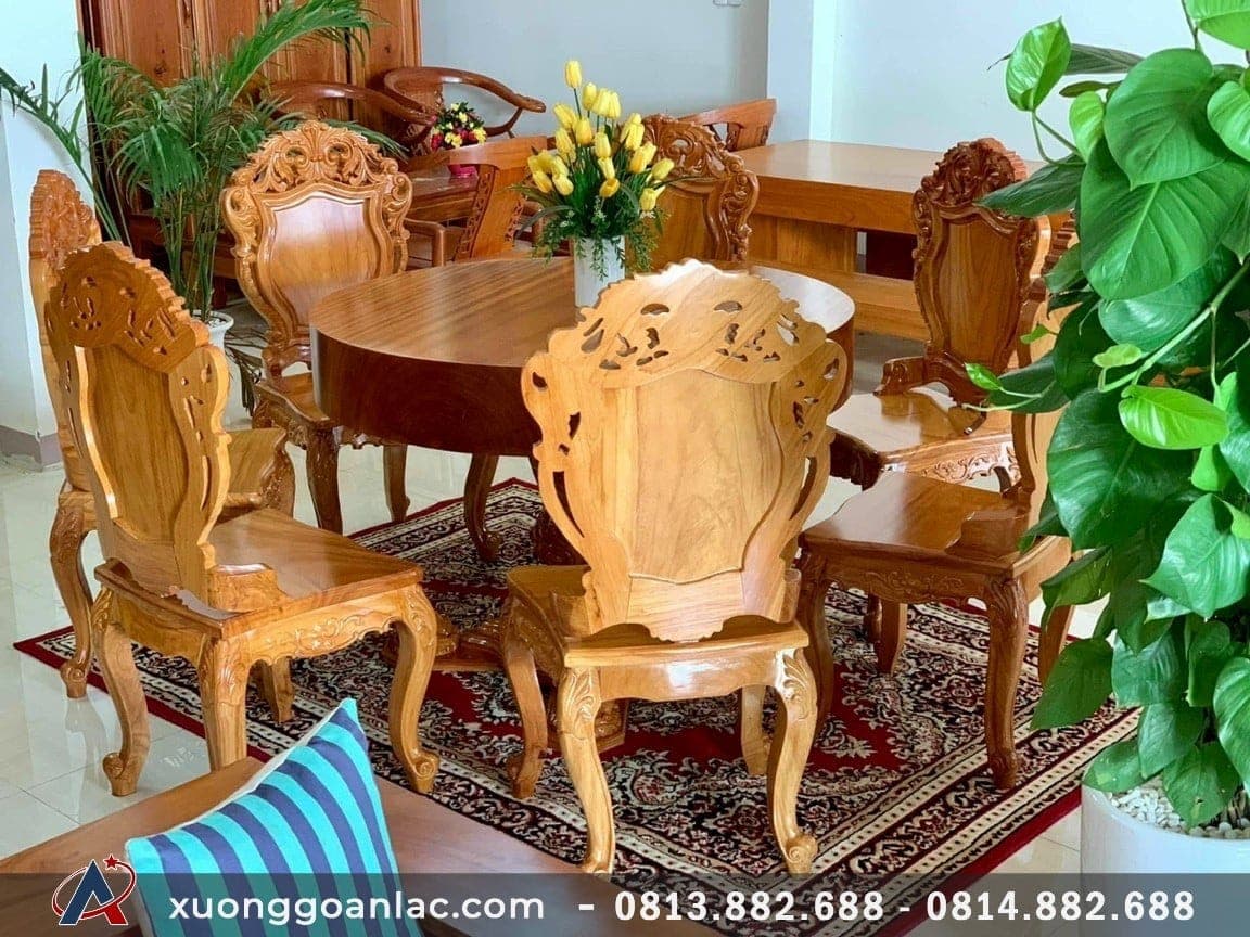 Những nguyên tắc cơ bản trong phong thủy bàn ăn 3 Bàn đường kính 140cm dày 16cm