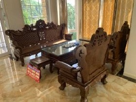 bộ bàn ghế hoàng gia 6 món