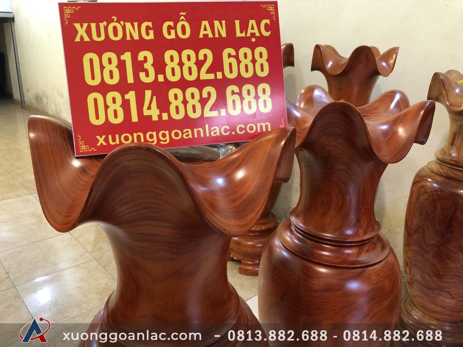 Lục bình 1m4x38cm gỗ Hương đỏ đẹp không tì vết 11 Lục bình 1m4x38cm gỗ Hương đỏ đẹp không tì vết - Ảnh 11