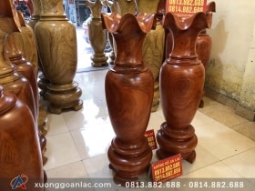 Lục bình 1m4x38cm gỗ Hương đỏ đẹp không tì vết 33 luc binh 1m4x38cm go huong do dep 14 scaled