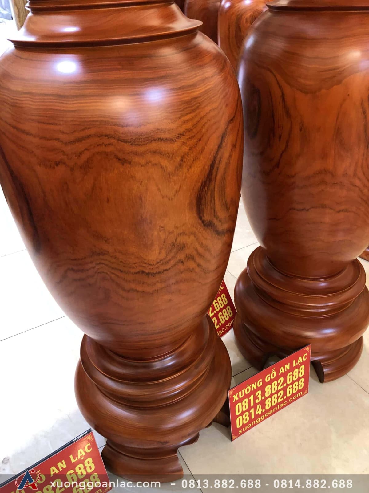 Lục bình 1m5 đường kính 41cm gỗ hương đỏ vân đều tăm tắp 9 Lục bình 1m5 đường kính 41cm gỗ hương đỏ vân đều tăm tắp - Ảnh 9