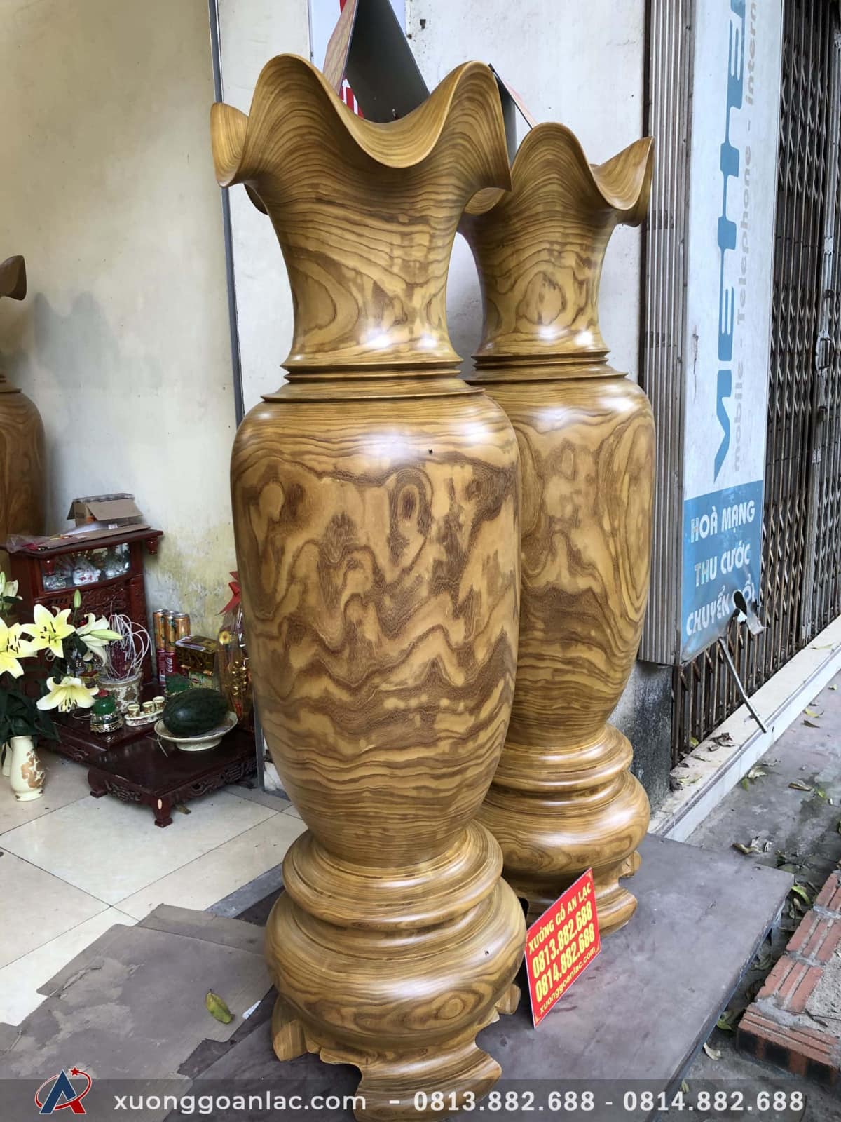 Lục bình 1m8x53cm gỗ Cẩm vàng vân siêu đẹp 14 Lục bình 1m8x53cm gỗ Cẩm vàng vân siêu đẹp