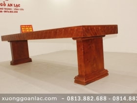 Bàn nguyên khối gỗ hương đá 2m86x83cmx15cm siêu vip 19 MG 7215 scaled