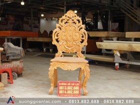 ghế hoàng gia vip tựa cong gỗ gõ đỏ
