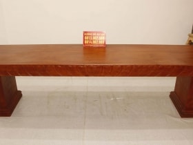 Bàn nguyên khối gỗ hương đá 2m86x83cmx15cm siêu vip 22 bàn ăn gỗ nguyên tấm đẳng cấp