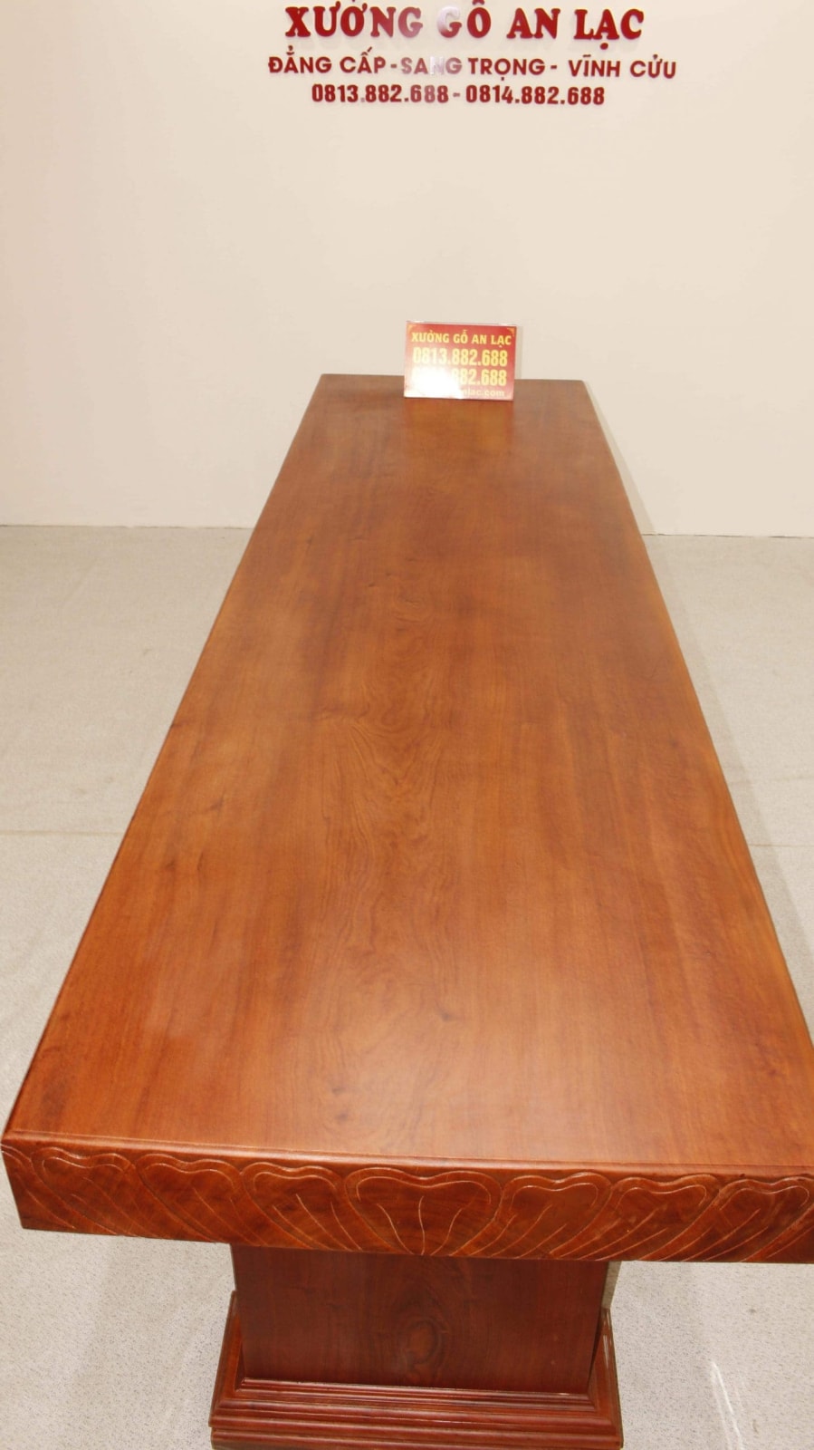 Bàn nguyên khối gỗ hương đá 2m86x83cmx15cm siêu vip 11 Bàn nguyên khối gỗ hương đá 2m86x83cmx15cm siêu vip - Ảnh 11