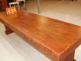 Bàn nguyên khối gỗ hương đá 2m86x83cmx15cm siêu vip 25 mẫu bàn nguyên khối vip