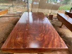 Vân bàn nguyên khối gỗ cẩm hồng tự nhiên cực đẹp