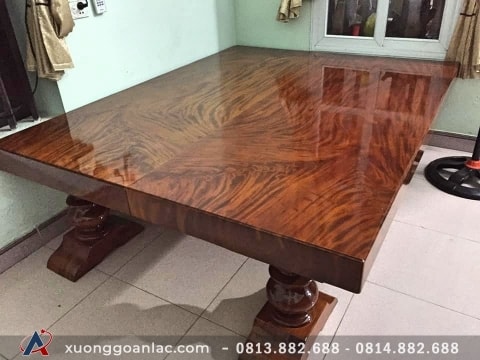 Giá bộ chiếu ngựa gỗ Gõ đỏ nguyên khối là bao nhiêu 13 Chiếu ngựa nguyên tấm gỗ lim trắng