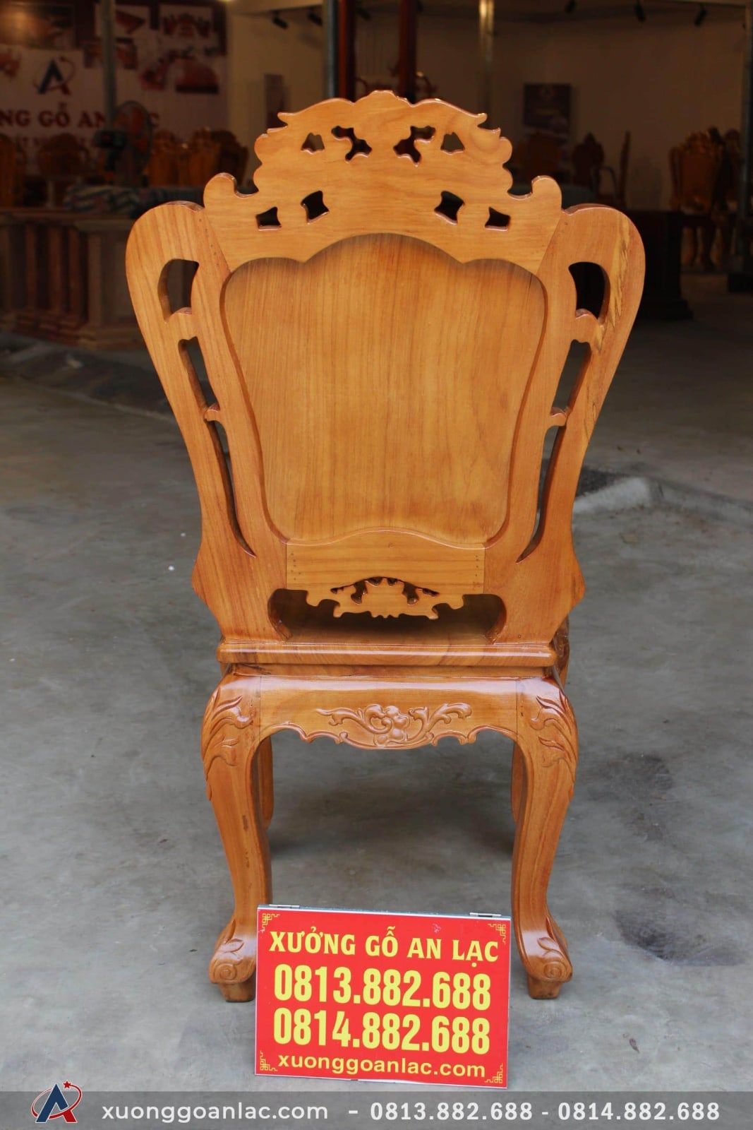 Bộ bàn ăn bầu dục khuôn tranh 1m93 gỗ hương đá với 6 ghế hoa lá tây 13 Bộ bàn ăn bầu dục khuôn tranh 1m93 gỗ hương đá với 6 ghế hoa lá tây - Ảnh 13