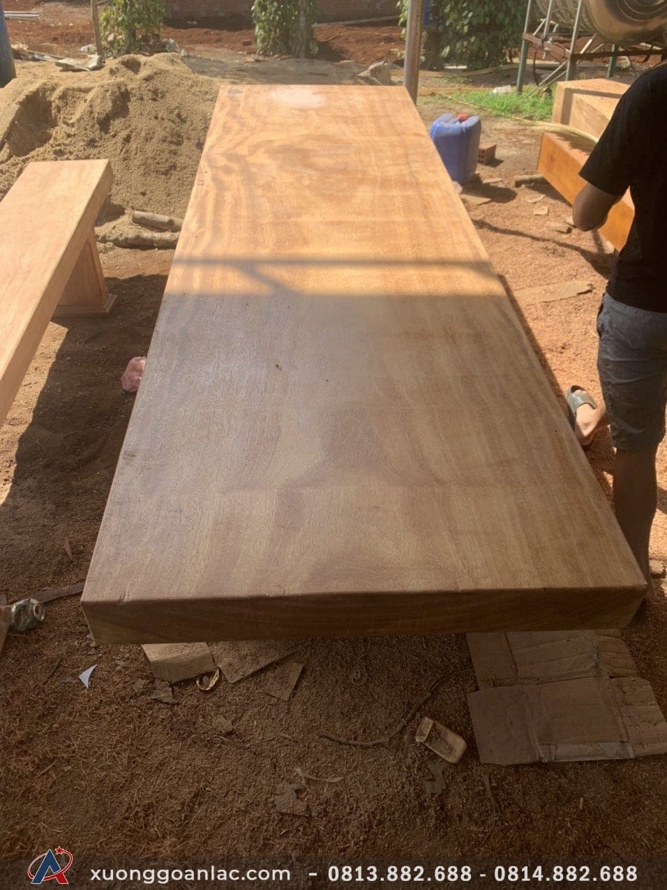 Bộ k3 nguyên khối gỗ cẩm hồng 330x80x15 và băng 330x40x12cm (Anh Tuyến - Hà Nội) 8 Bộ k3 gỗ cẩm hồng nguyên khối 330x80x15 và băng 330x40x12cm giá 56tr (3)