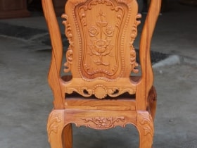 Bộ bàn tròn khuôn tranh gỗ hương đá cao cấp 8 ghế Louis hoa hồng 17 ghế louis hoa hồng vip