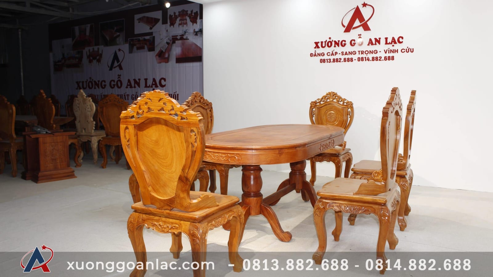 Bộ bàn ăn 6 ghế louis gỗ hương đá cao cấp 2 tr bộ bàn ăn hương đá cao cấp