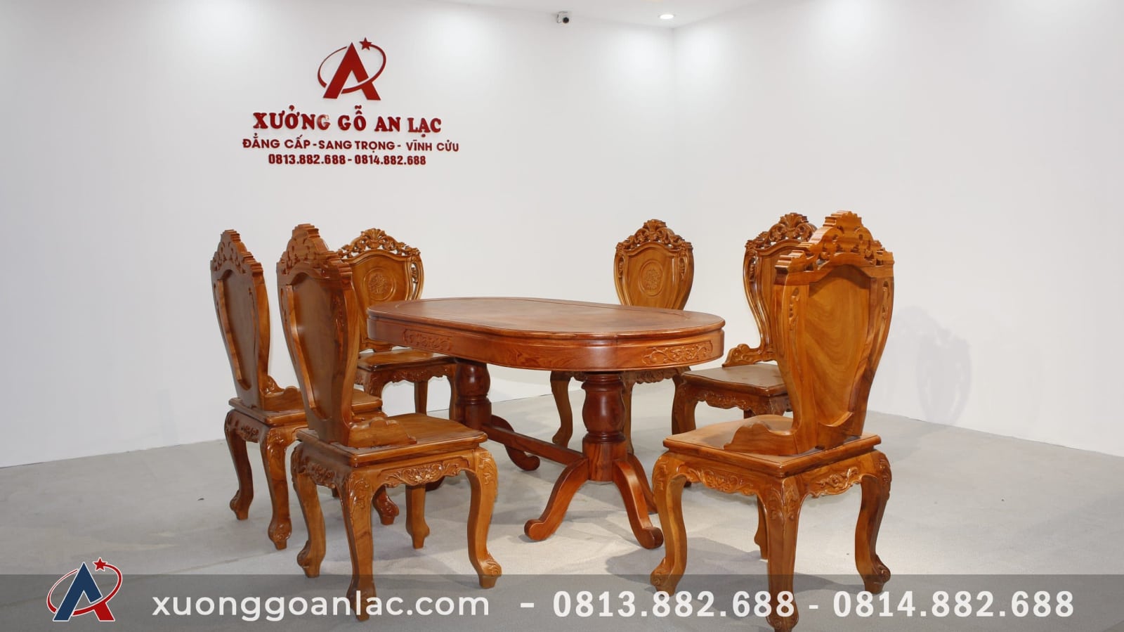 Bộ bàn ăn 6 ghế louis gỗ hương đá cao cấp 1 32 tr bộ bàn ăn hương đá cao cấp